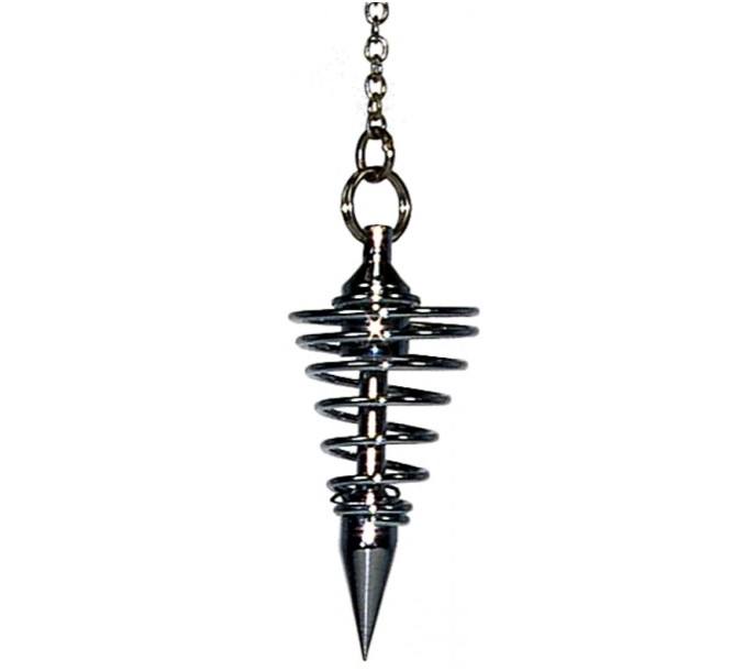 Pendule Spirale Chromé Petit Modèle