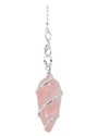 Pendule spirale et quartz rose