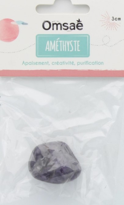 Pierre roulee amethyste taille l