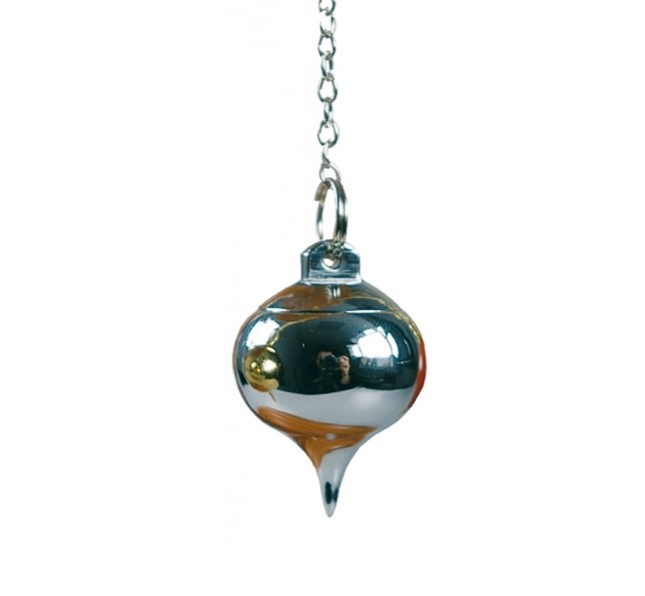 Pendule goutte temoin chrome