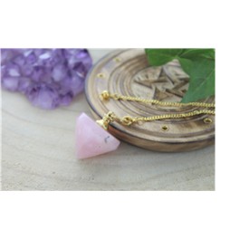 Pendule toupie quartz rose