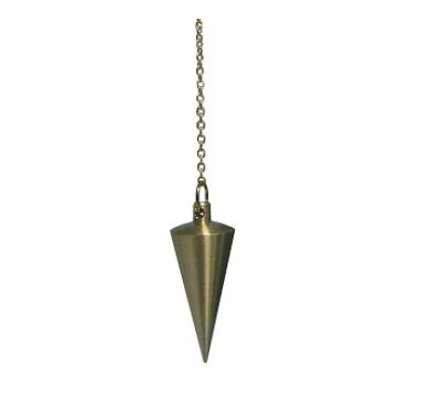 Pendule cône en laiton poli