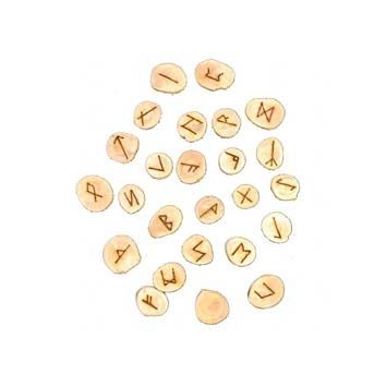 Runes en bois massif