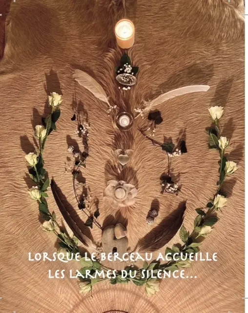 Lorsque le berceau accueille les larmes du silence - Cartes d'accompagnement