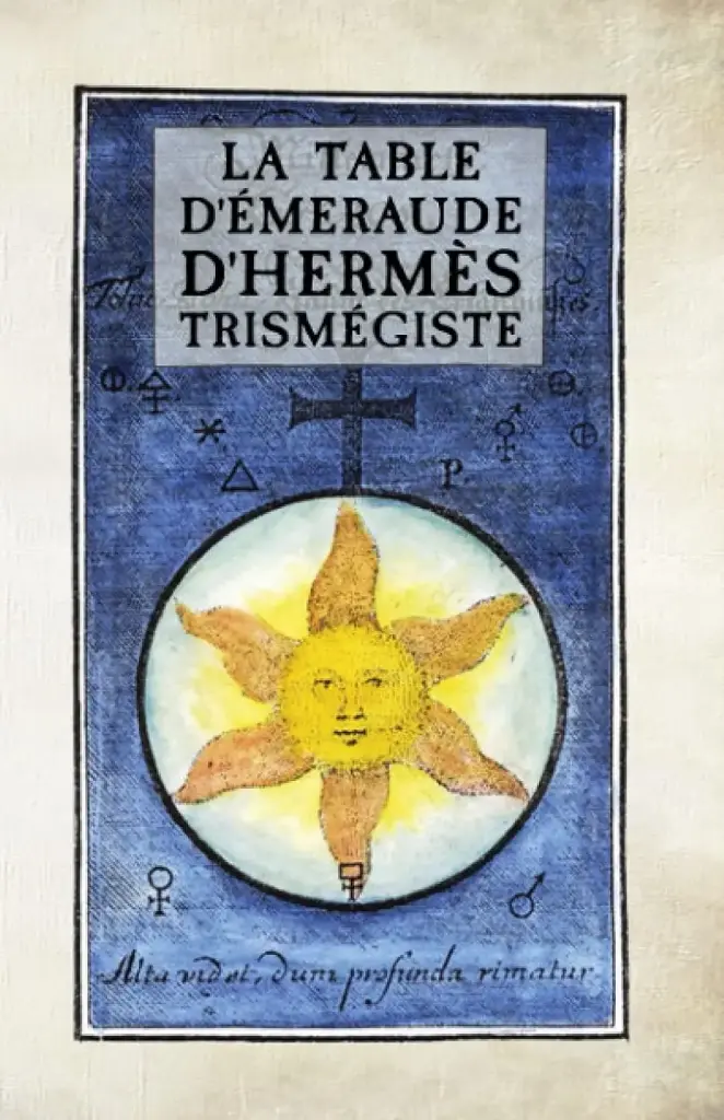 Table d'Émeraude d'Hermès Trismégiste