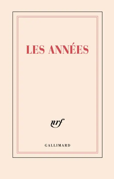 Carnet d'écriture "Les années"