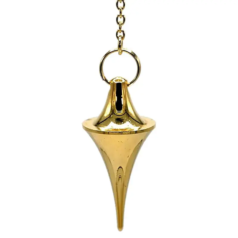 Pendule en laiton plaqué or 