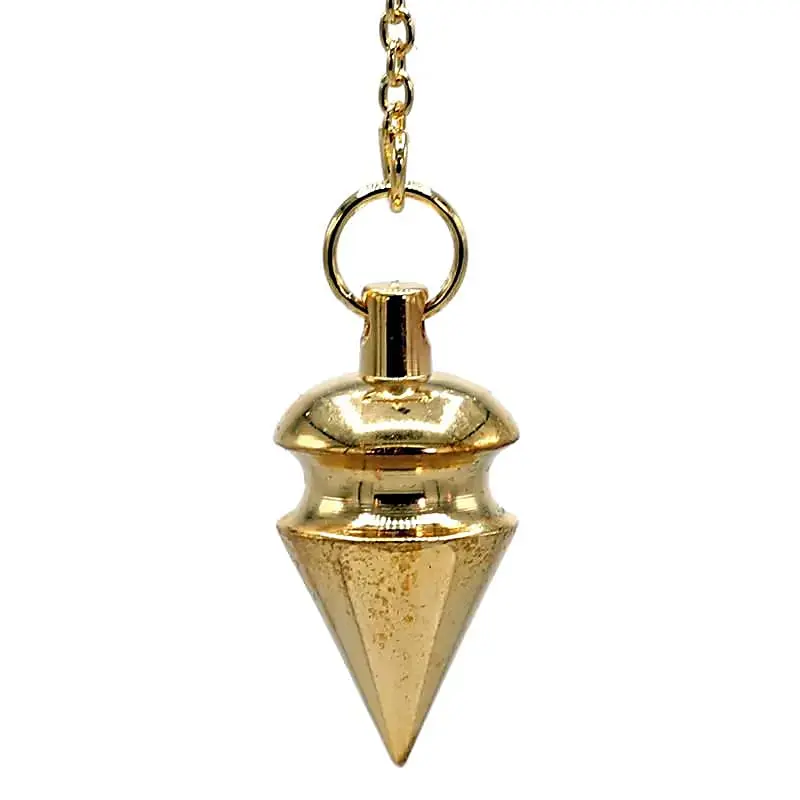 Pendule en laiton plaqué or 