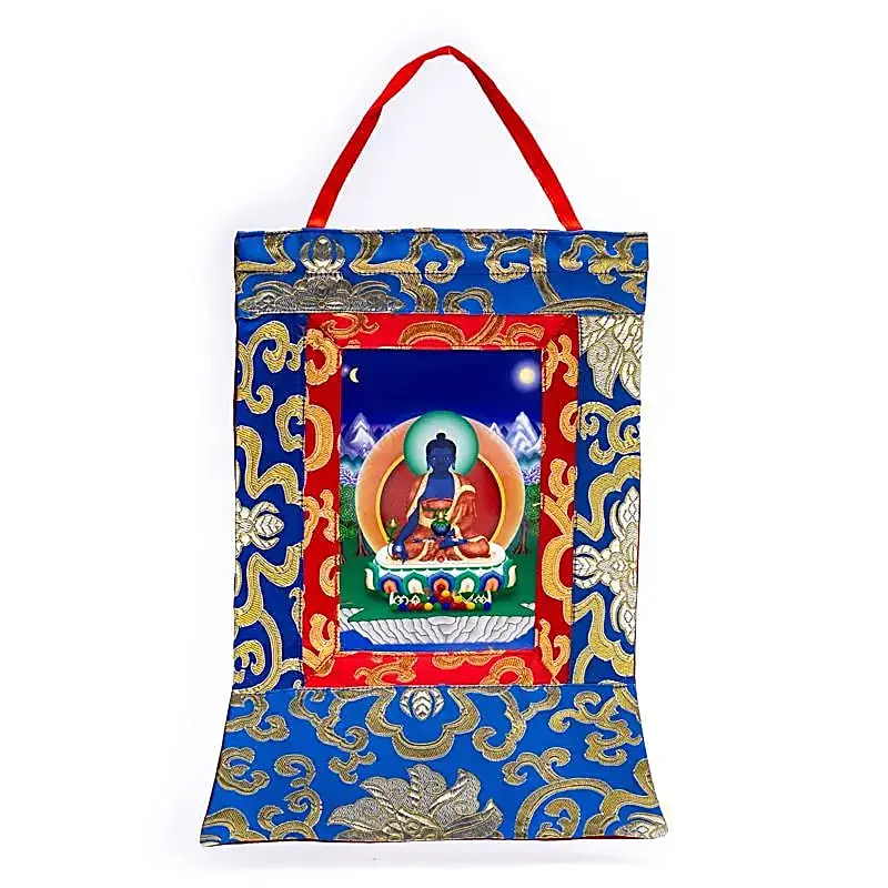 Bouddha de médecine Thangka imprimée