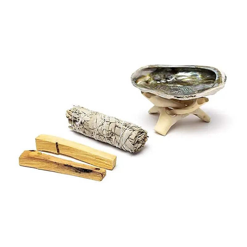 Set smudge Sauge Blanche & Palo Santo