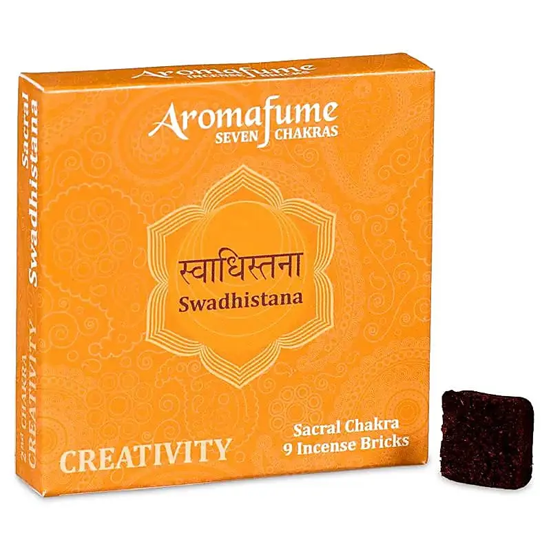 Aromafume briques d'encens Chakra 2°chakra 