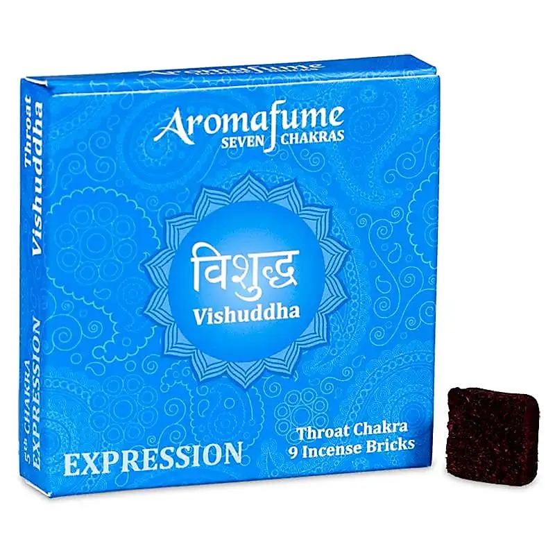 Aromafume briques d'encens Chakra 5°chakra 