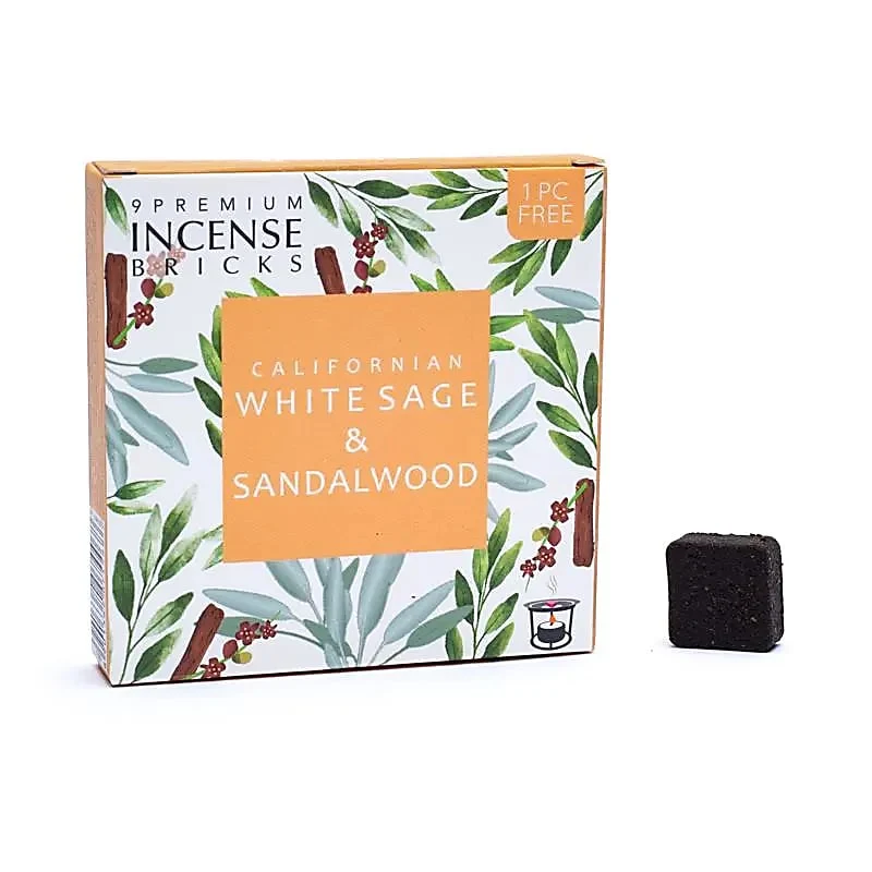 Aromafume briques d'encens Sauge blanche et bois de Santal 