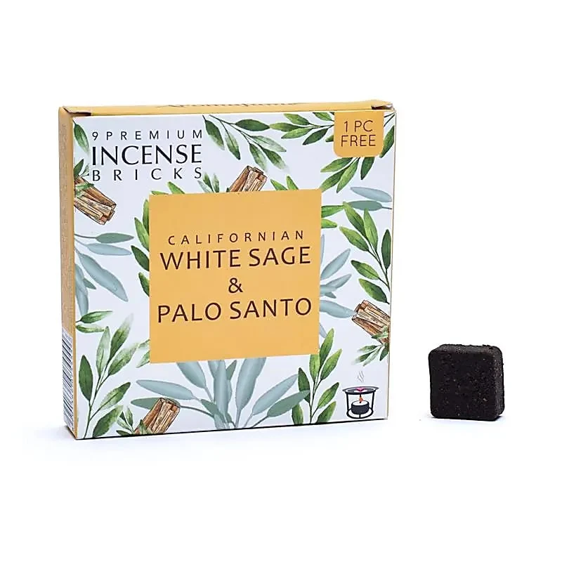 Aromafume briques d'encens Sauge blanche & Palo Santo 