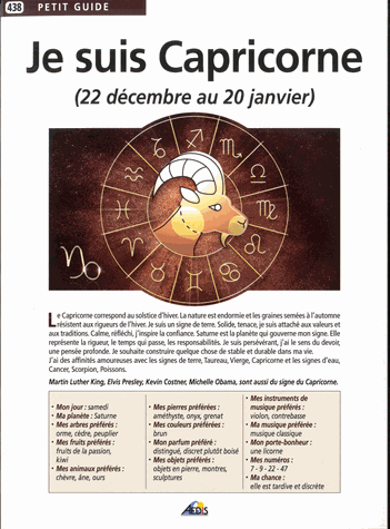 Je suis Capricorne