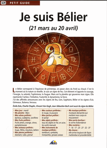 Je suis Bélier