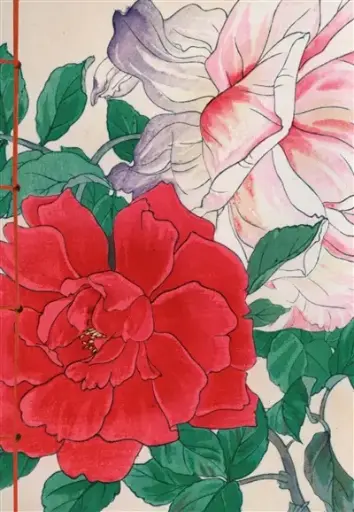 [9782754113809] Carnet Hazan Roses dans l'estampe japonaise