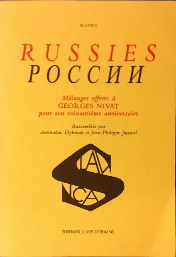 [9782825106822] Russies par Georges Nivat