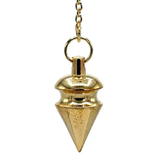 [16463] Pendule en laiton plaqué or 