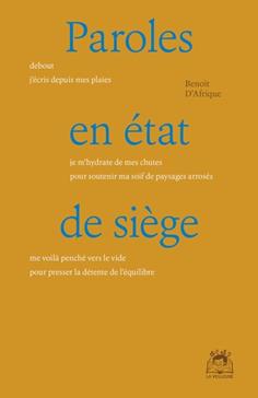 [9782889780341] Paroles en état de siège