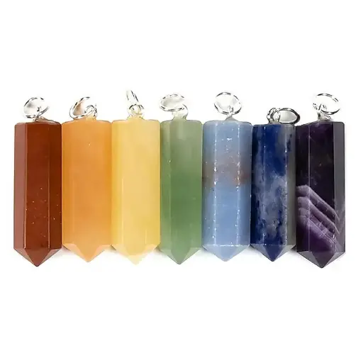 [78191] 7 pendentifs chakras