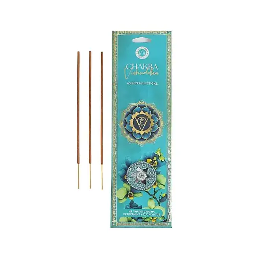 [8903833929277] Encens chakra Vishuddha menthe poivrée & eucalyptus 