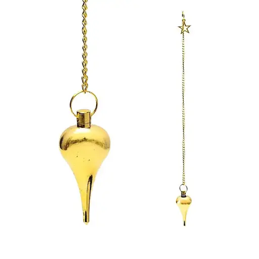 [8721139299142] Pendule étoile laiton doré 