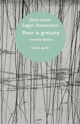 [9782841623938] Pour la gratuité
