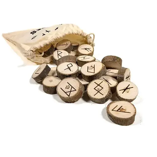 [13255] Jeux d'Oracle des Runes dans un sac en coton 